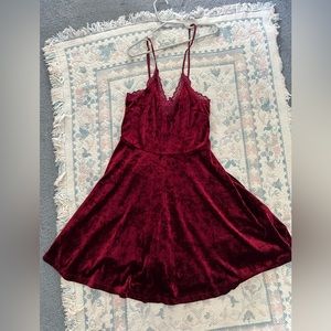 Red circle dress